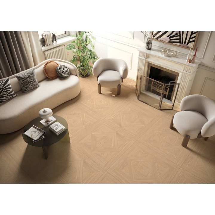 ESSENZE HONEY INTARSIO 89,9X89,9 NATURALE R10 – ambiente