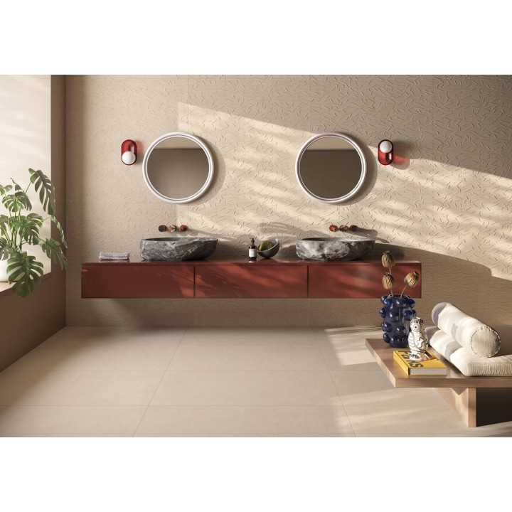 RESINE BEIGE RELIEVO 3D 61X122,2RE RELIEVO 3D R10 – ambiente